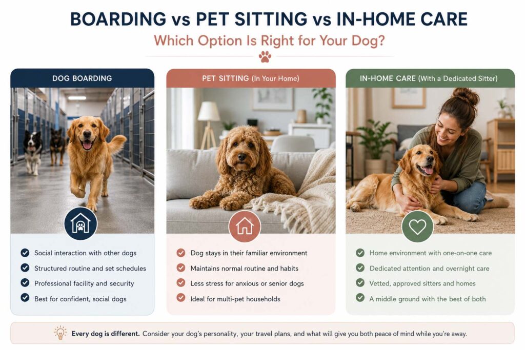 Dog Boarding Vs Pet Sitting Woofers Sleepovers New2