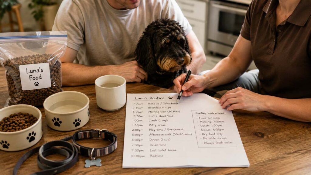 Share Your Dogs Routine And Provide Instructions New1